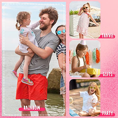 Girls Sandals Open Toe Kids Summer Flat Sandals Casual Fashion Dress Shoes with Elastic Straps4