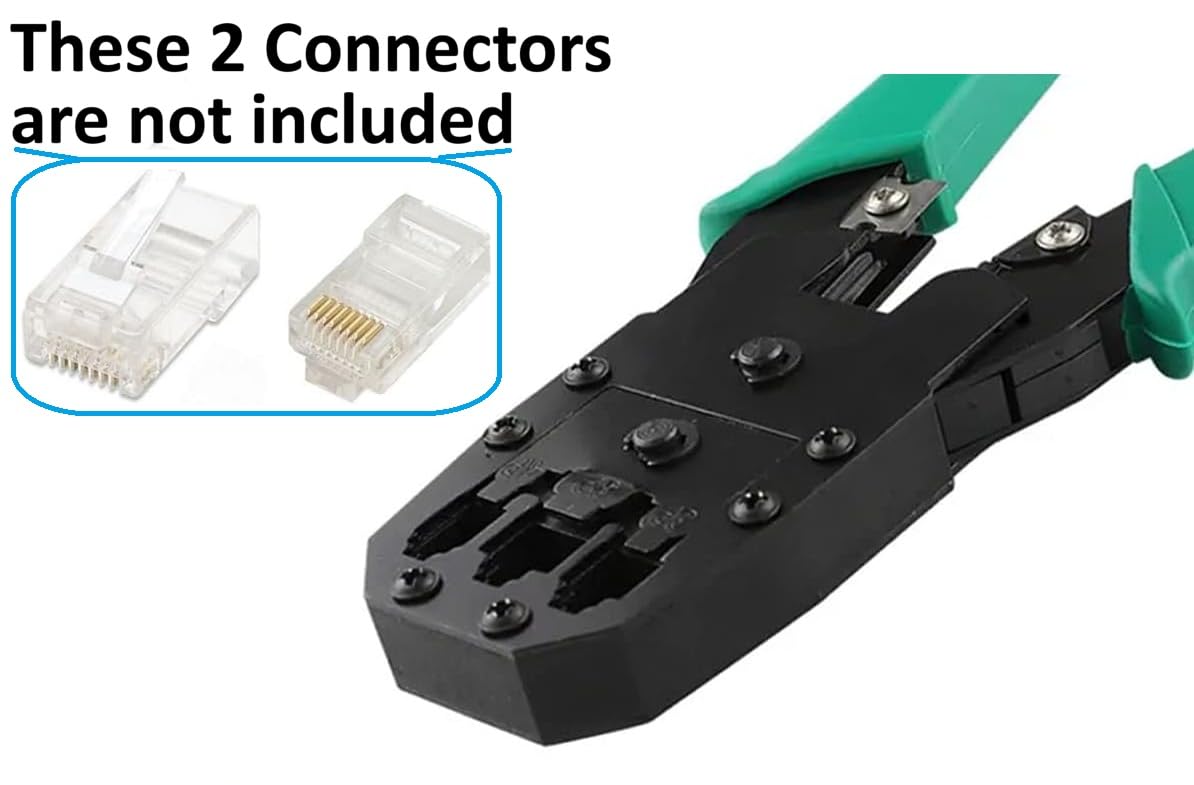 Strumento Di Crimpatura RJ45 Per Connettori Modulari Cat6 Cat5 8P8C - Foto 5