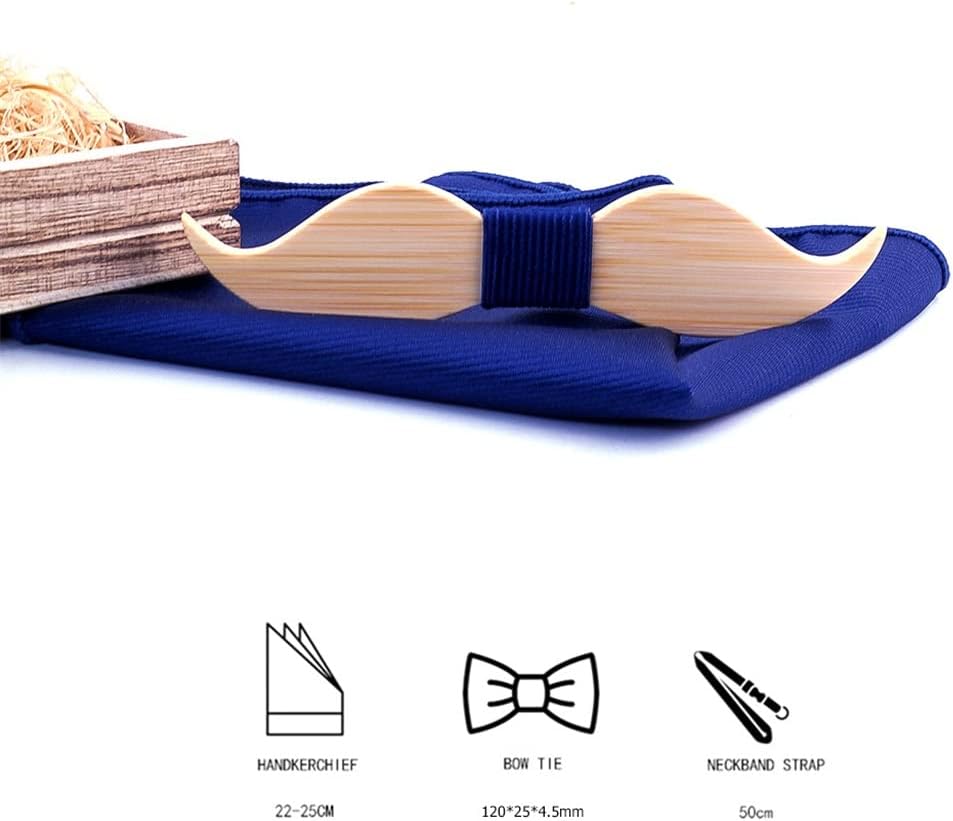 Wooden Bow Tie Handmade Beard Men Wedding Party Accessories