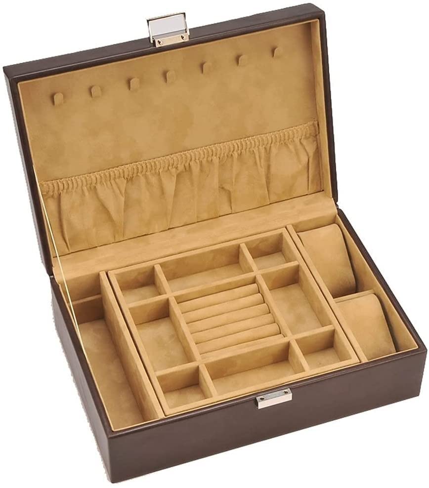 DDCYW Caja de Pendiente de Techo de Caja de Madera de Estilo Vintage para Amigos Regalos de Boda Gabinete de exhibición