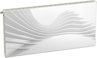 Cubierta magnética para radiador de color blanco, abstracto, 120 x 60 cm, cubierta de calefacción, cubierta magnética para el frigorífico, con un imán flexible, impresión digital