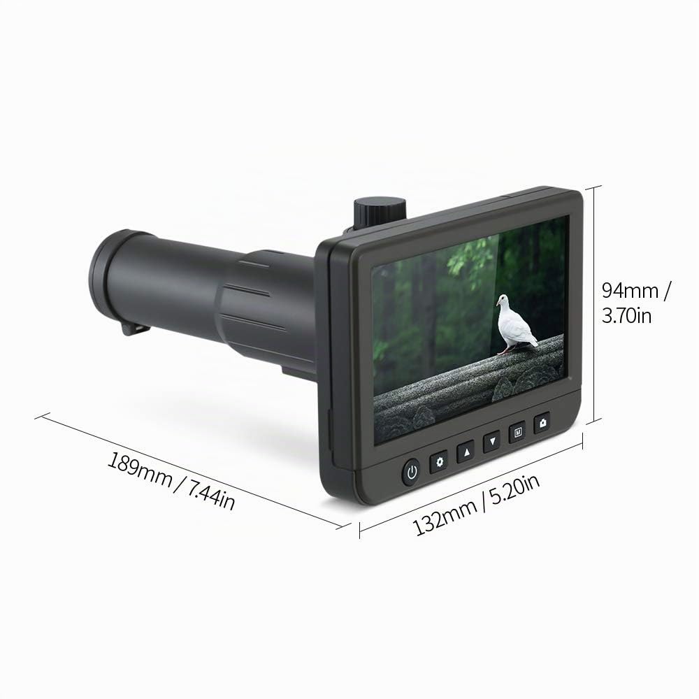 Cámara del telescopio digital, 1080P 50X portátil 14MP foto video grabadora monocular con telescopio mini trípode solo tubo para observación aves, partido fútbol, ​​caza, pesca, aventuras aire libre