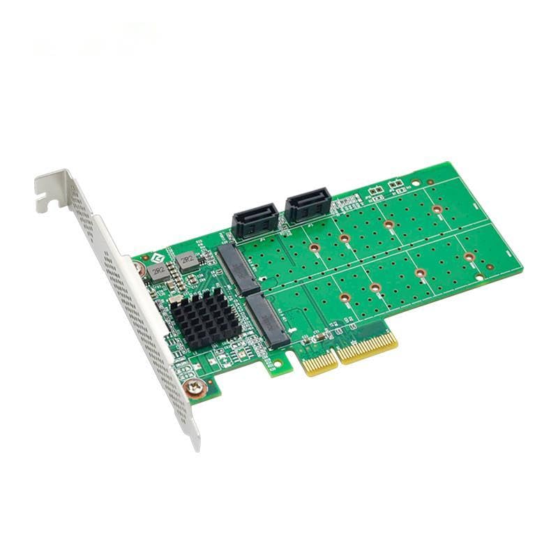 Generic 6Gb PCIe x4 to 2-Port M.2 & 2-Port SATA RAID Card