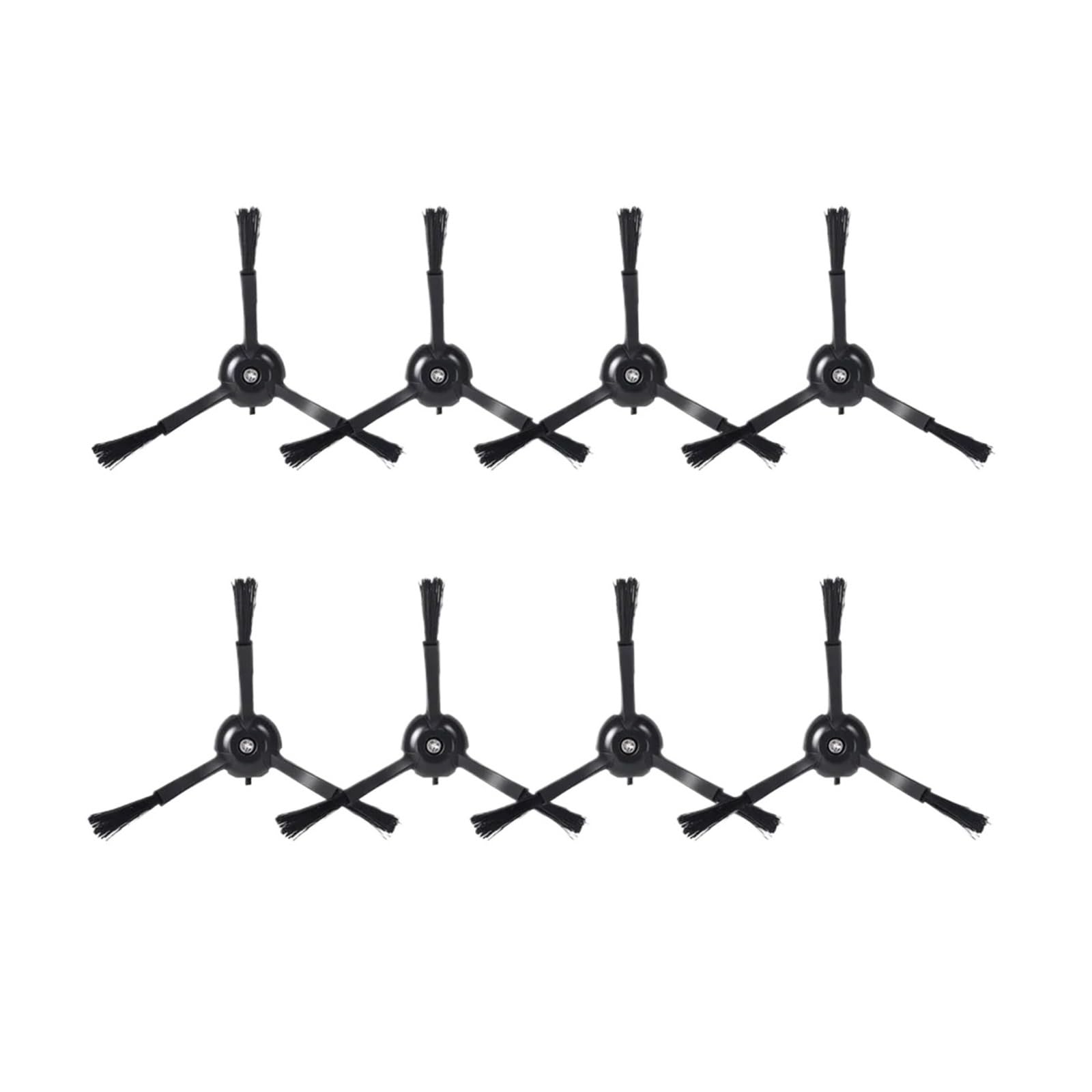 MWMYQUEXT Compatible For Roborock S50 S51 S55 S60,Side Brush Of The Vacuum Cleaner(8pcs black)