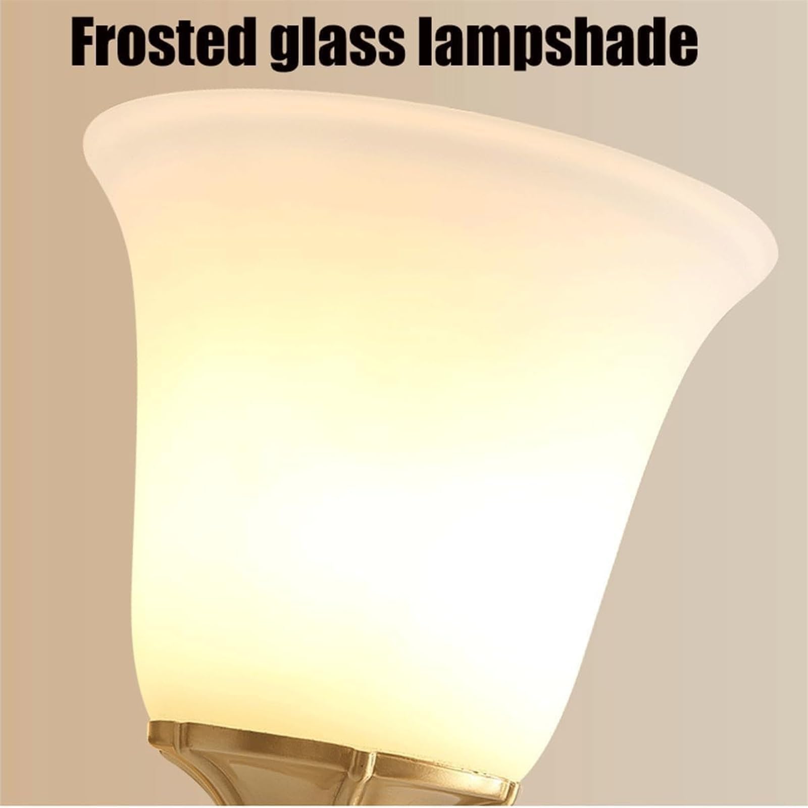 Applique da Parete Vintage a Doppia Testa, Moderna Lampada da Parete in Ottone per Interni con Vetro Bianco Satinato, Lampada da Parete di metà secolo per Interni, Comodino, Camera da Letto, bagn