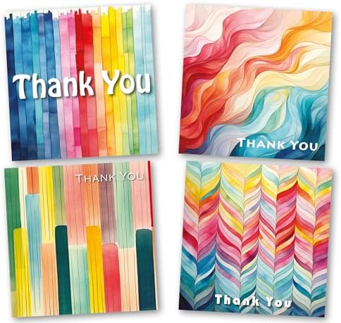 24 Pack Thank You Cards With Envelopes And Stickers,Cute Animals Themed...