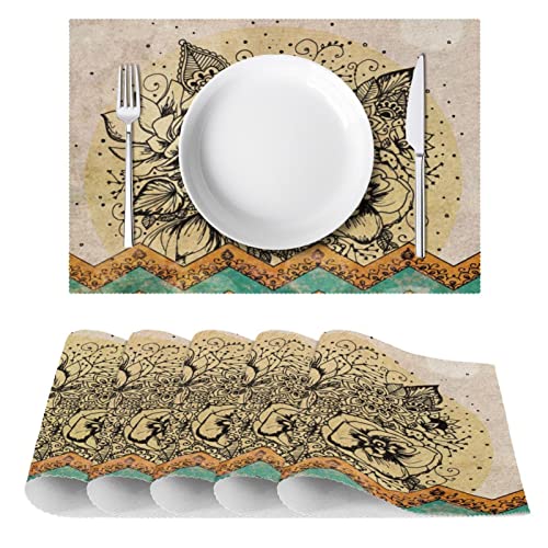 Sets de table en forme de fleur de haute qualité pour décoration de table raffinée