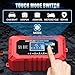 YONHAN 15A Battery Charger, 12V/24V LiFePO4 & Lead Acid Car Battery Charger, 9-Stage Trickle Charger with Temp Compensation, Automotive Battery Maintainer for Car Truck Motorcycle Lawn Mower Boat(Red)