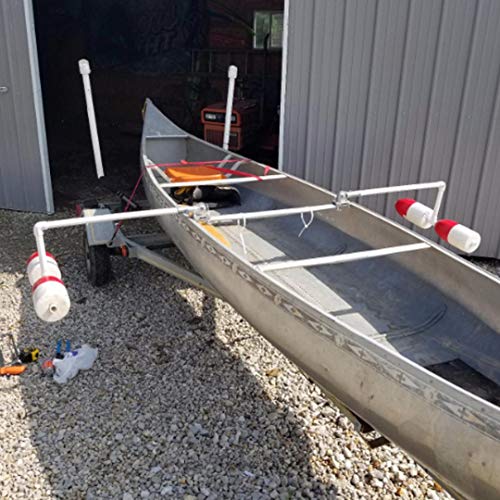 SILANON Crab Trap Floats Buoy -2 Pack Red/White Kayak Crab Pot Shrimp Trap Float Stabilizers Marker Buoys for Fishing 5x11