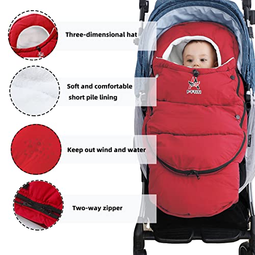 F-Y-Yiyi Bunting Bag For Stroller Sleeping Bags Thickened Warm Stroller Blanket Toddler Removable Newborn Baby Footmuff Winter Baby Travel Essential #TOP3