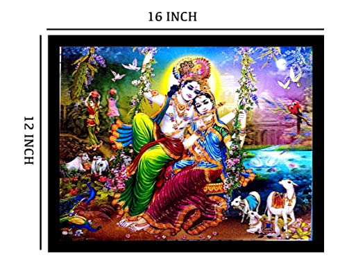 Image of Suninow 5D Painting of Radha krishna for living room (5d radha krishna)