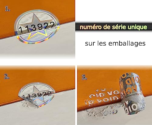 Étiquettes de sécurité contre la contrefaçon avec numéro de série - 4