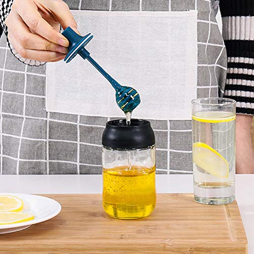 heaven2017 3 Contagem Condimento Pot Spice Garrafa Escova de Tampa de Mel Tempero Servindo Colheres