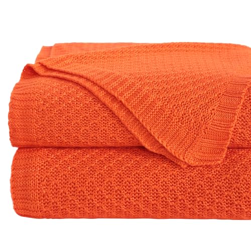 NTBAY Cooling Cable Knit Throw Blanket, Soft and...