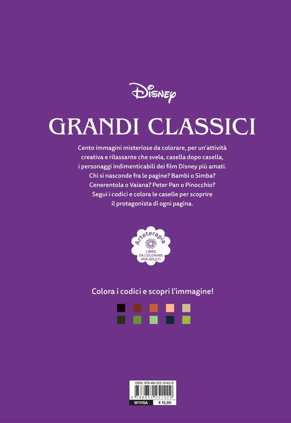 Disney Grandi classici Kolorowanka dla dorosłych Arteterapia Ediz a colori
