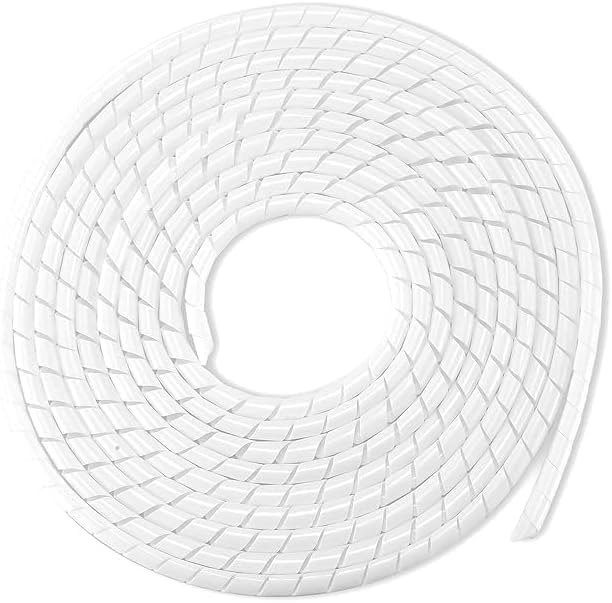 LEYDEN® 9MM, 5 Meters Flexible Spiral Cable Wrap Sleeves Cable Wire Organizer Cable Sleeves for Industrial Panel Wiring