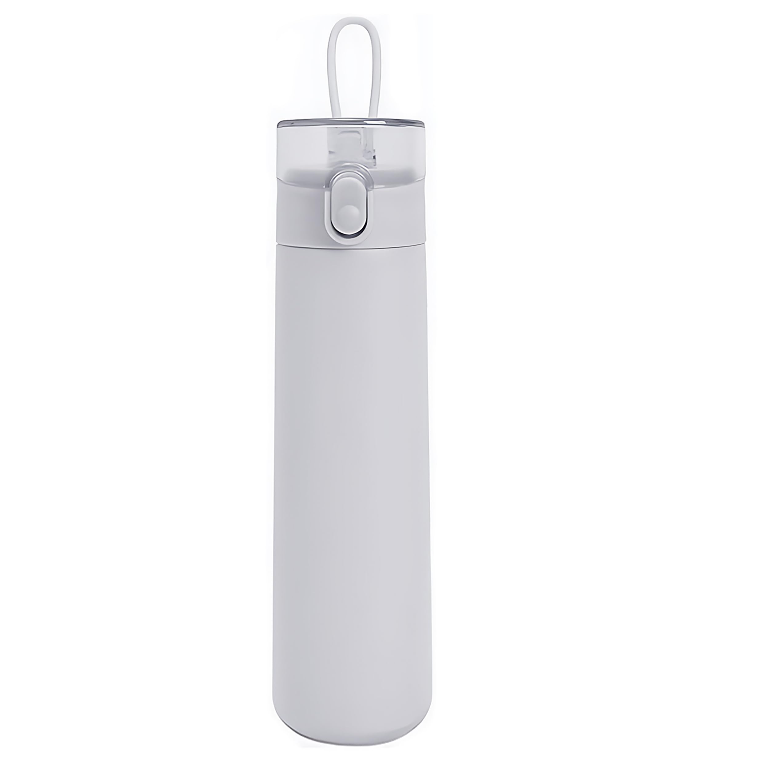250ml Insulated Small Water Bottle with Straw - 304 Stainless Steel Flask with One-Hand Open Design, Leak-Proof Locking Lid Flask, 4-6 Hours Hot/Cold Retention and Portable for Coffee Milk(Light Grey)