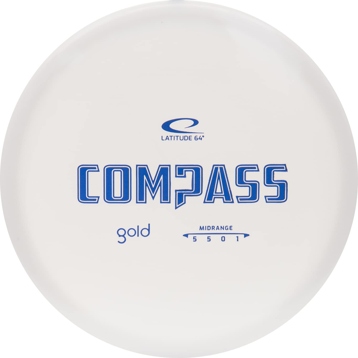 Latitude 64 Gold Compass | Disc Golf Midrange | Controllable Frisbee Golf Disc Discs and Equipment | Weighs 170+ Grams (White)
