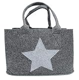 diy estrellas navidad fieltro Color de la bolsa: gris, estrella: rojo, gris claro o verde.