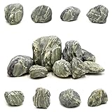 KINGRUI Aquarium Stone Green River Rock 40lb Rocks aquascaping Fish Tank Decor Rocks for Aquariums Fairy Gardens Model Railroads Dioramas Wargaming Mosaic Art(4-10inch/7Pcs)