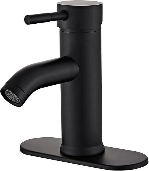 Black Bathroom Sink Faucet Single Handle Bathroom Faucet Modern RV Faucet Commercial Washbasin Faucet Countertop Installation 1 Hole or 3 Holes