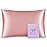 OLESILK 100% Mulberry Silk Toddler Pillowcase for Hair and Skin, Both Sides 19 Momme Pure Natural Silk Travel Pillow Cases with Hidden Zipper, 13x 18, Coral Pink