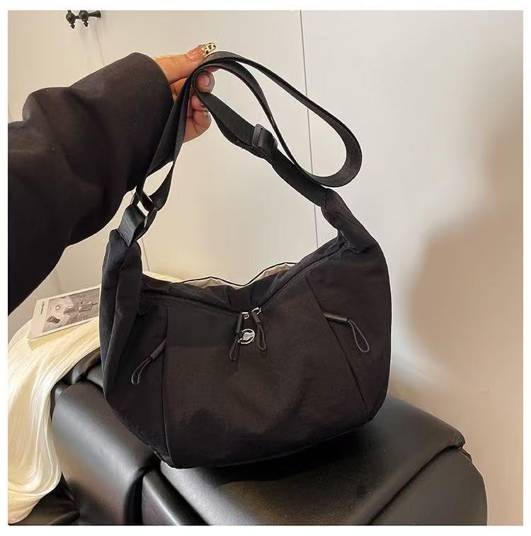 Image of Haneulbit Small Crossbody Bag for Women, Waterproof Nylon Purse with Adjustable Strap, Lightweight Shoulder Bag