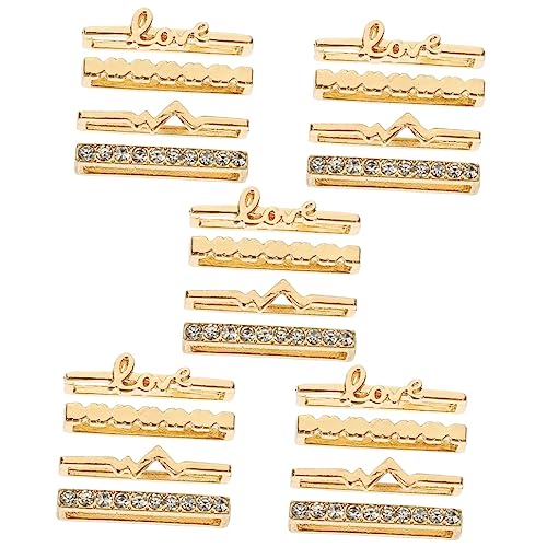 Décoration de bracelet UKCOCO : lot de 5 anneaux ornementaux pour personnaliser vos straps