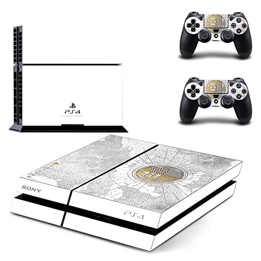 FENGLING PS4 hudklistermärke dekal för PS4-konsol och kontroll skinn vinyl