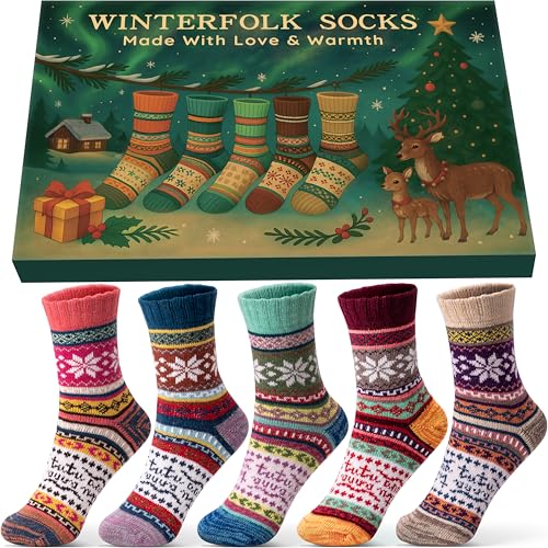 Calcetines Termicos Mujer Regalo Navidad: Regalo Amigo Invisible Calendario Adviento Detalles de Reyes para Mujer Joven Adolescentes Chica Novia Abuela, Calcetines Termicos Frio Extremo Lana Invierno Calcetines Termicos Mujer Regalo Navidad: Regalo Amigo Invisible Calendario Adviento Detalles de Reyes para Mujer Joven Adolescentes Chica Novia Abuela, Calcetines Termicos Frio Extremo Lana Invierno