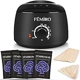 Femiro Wax Kit, FE-09 Wax Warmer Hair Removal Waxing Kit with 14oz Hard Wax Beans for Women Men Full Body Brazilian, Armpits, Bikini