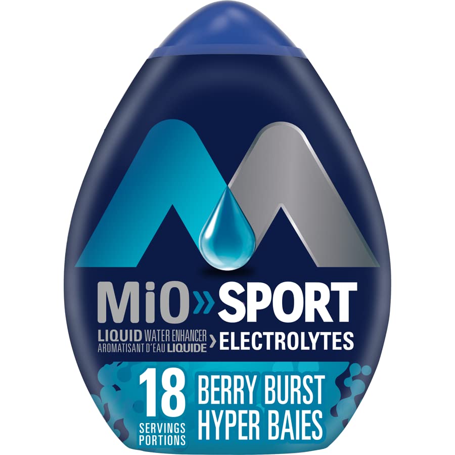 Miniatura 2 de MiO Sport Berry Burst - Potenciador de agua líquido con electrolitos, 1.6 fl oz1.6 fl. oz. (paquete de 3) enviado desde Canadá