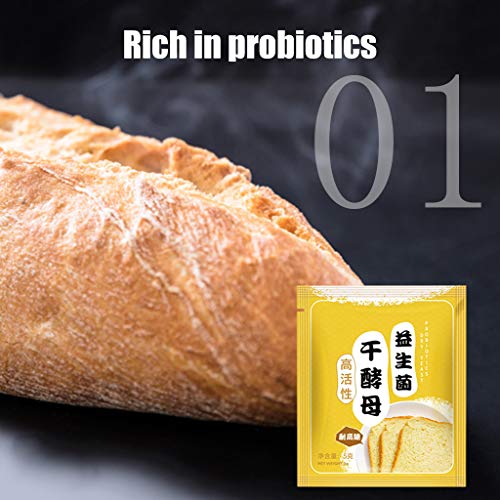 Vivianu 5g Brood Gist, Gist voor Brood Maken, Actieve Droge Hoge Glucose Tolerantie Bakbenodigdheden - Afbeelding 6