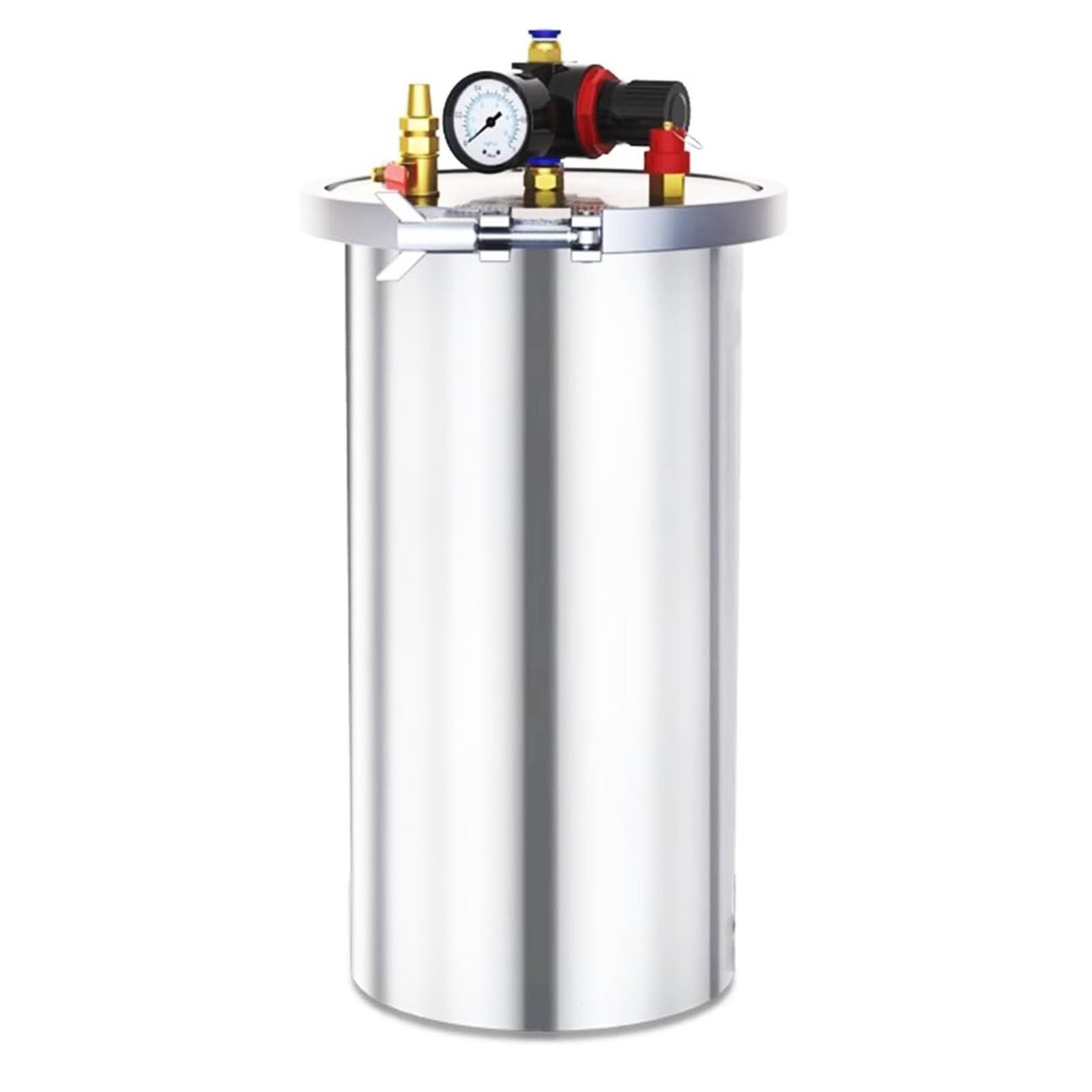 Tanque de Presión Dispensador de Pegamento, Dispensador de Jabón Líquido de Acero Inoxidable con Tapa Hermética y Válvula, Cubeta Dispensadora Automática para Pegamentos y Pintura(4L)