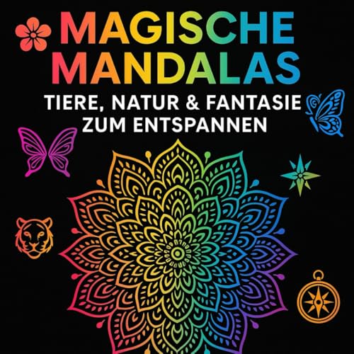 Magische Mandalas - Tiere, Natur & Fantasie zum Entspannen für Erwachsene & Jugendliche ab 12 Jahre