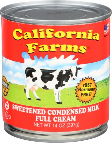 California Farm Sweetened Condensed Milk in Red Can 14 oz (Pack of 12)