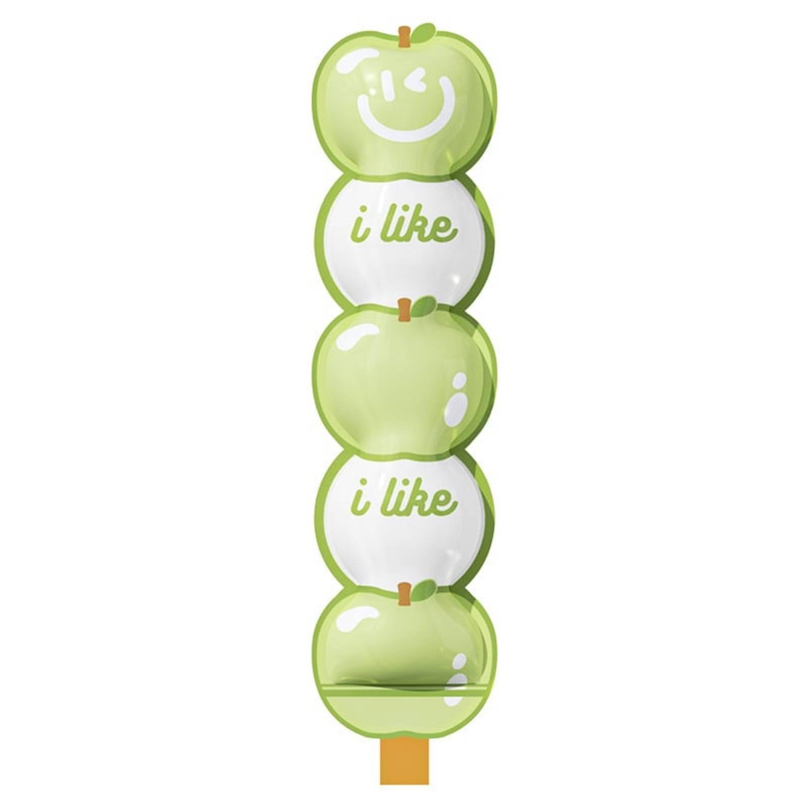 OJIVA Cartoon Design Ice Frozen Treat Mold Bag DIY Self-Sealing Ice Frozen Treat Mold Easy to Use Fruit-Shaped Ice Frozen Treat Bag Freezer Safe for Summer, Home, Green Apple-image-10