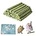 Swetup 30 Pezzi Fieno Naturale Masticare Bastoncini, Bastoncino Molare Giocattolo da Masticare, Giochi per Conigli Nani, Piccoli Animali Gioca Masticare Giocattoli per Coniglio,Cincillà,Criceto,Cavia