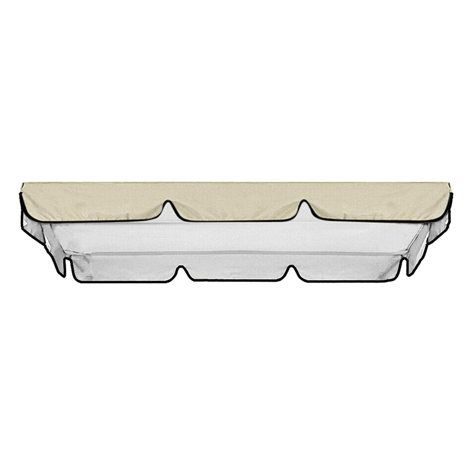 CLUB BOLLYWOOD® Swing Canopy Replacement Cover Swing Top Cover for Patio Hck Swing Chair Beige| Chairs| Chairs| Chairs| Chairs|1 Piece Swing Top Awning-picture-21