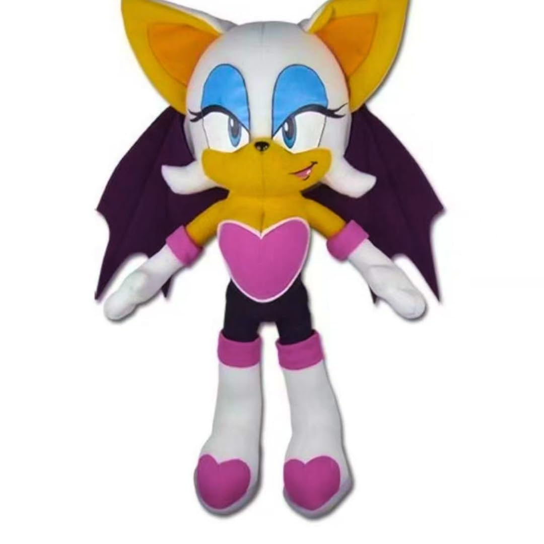 Sonic Rouge The Bat Plushie, Stuffed Toys, Plush Toy Decor, Game Gifts, Gaming, Multicolour, (30cm)
