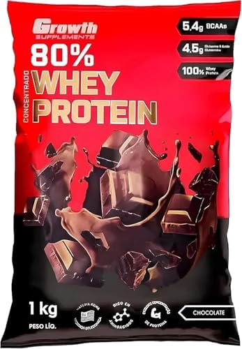 Whey Protein Concentrado 80% Growth Supplements (1KG) - Chocolate
