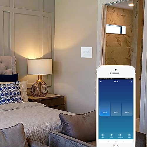 KETOTEK Smart Light Switches 3 Gang 1 Way Compatible with Alexa - Image 2