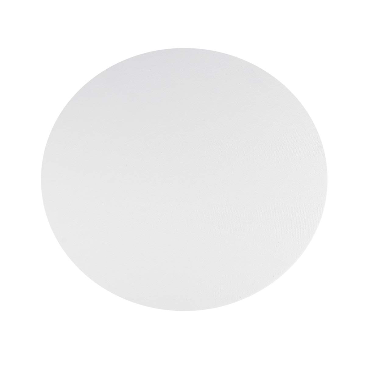 FOMIYES 6 Stück Runde Leinwandplatten 25cm Weiß Canvas für Künstler