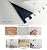 WEIMEISC 10-Sheet Peel and Stick Backsplash Tile, PVC Mixed Metal Stick on Backsplash Tiles for Kitchen (White Marble + Gold-2, 10)