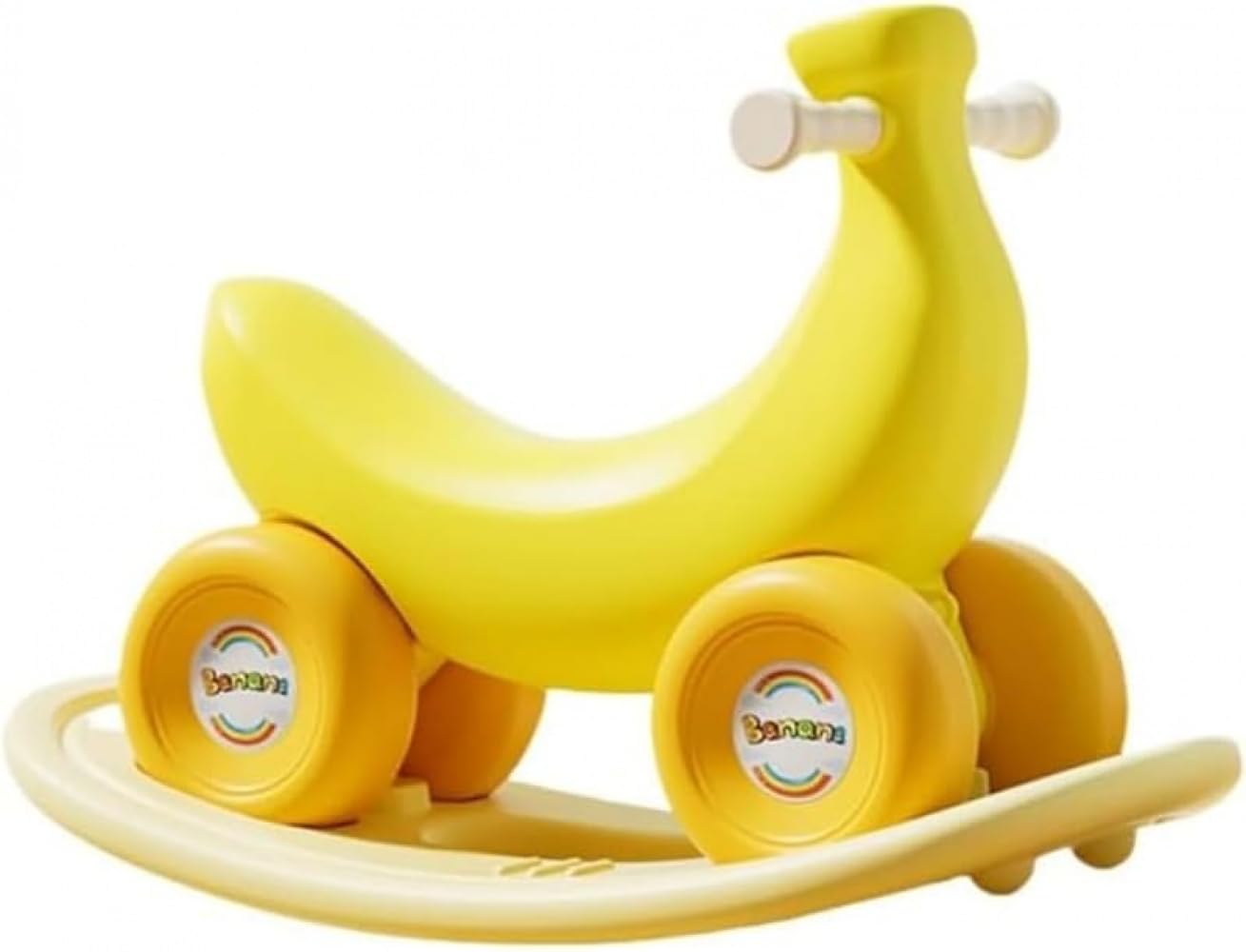 Amazon.co.jp: AZIEBAYバナナカー ロッキングホース 木製馬 子供用
