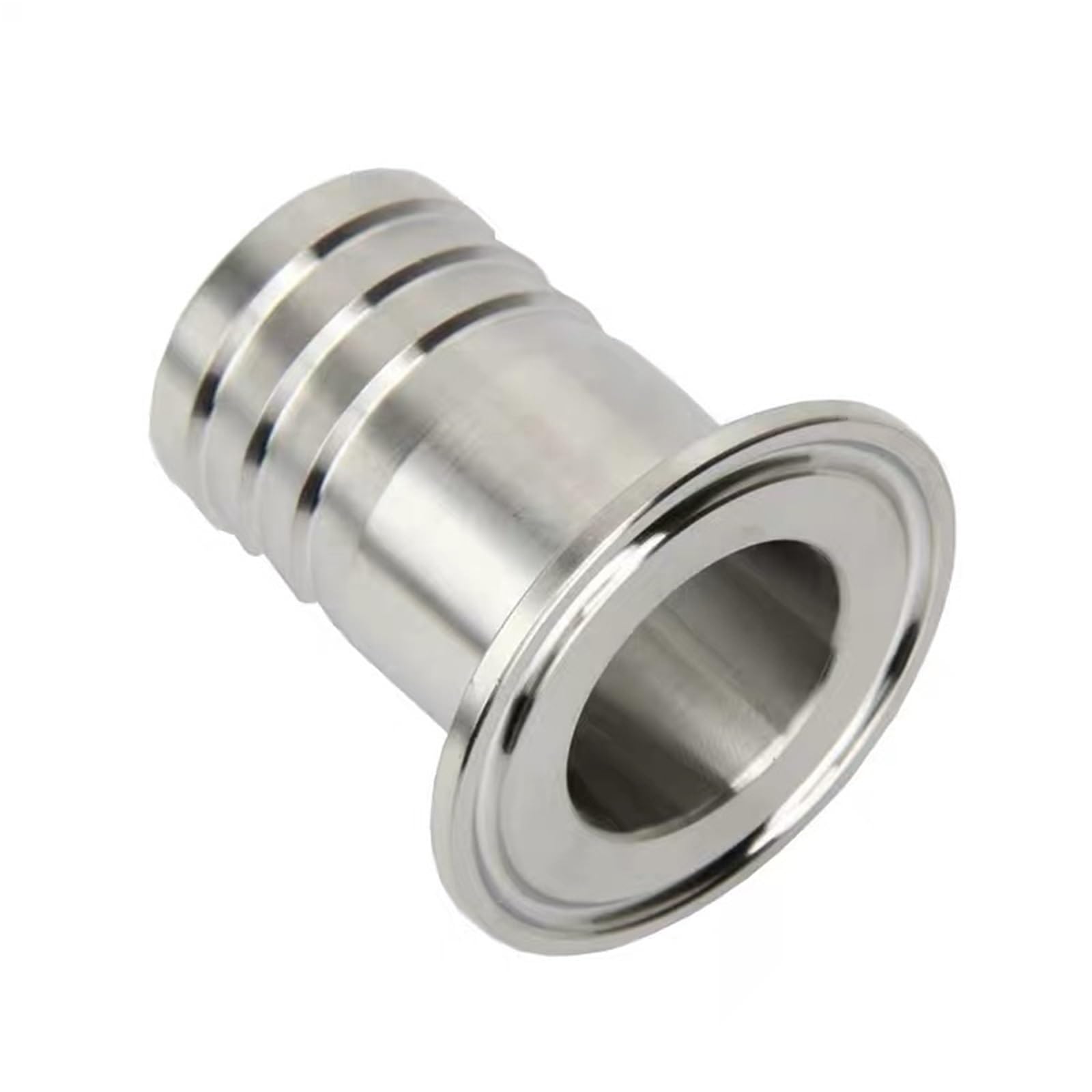 1Pcs 8mm-108mm SS304 Sanitary Hose Barb Fitting - Tri Clamp Ferrule for Homebrew & Dairy(57mm x Ferrule 77.5)
