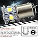 Ruiandsion 2pcs 1157 LED Bulb White 6V BAY15D 5050 12SMD LED Light Bulbs for Back Up Reverse Lights Brake Lights Tail Lights,Non-polarity