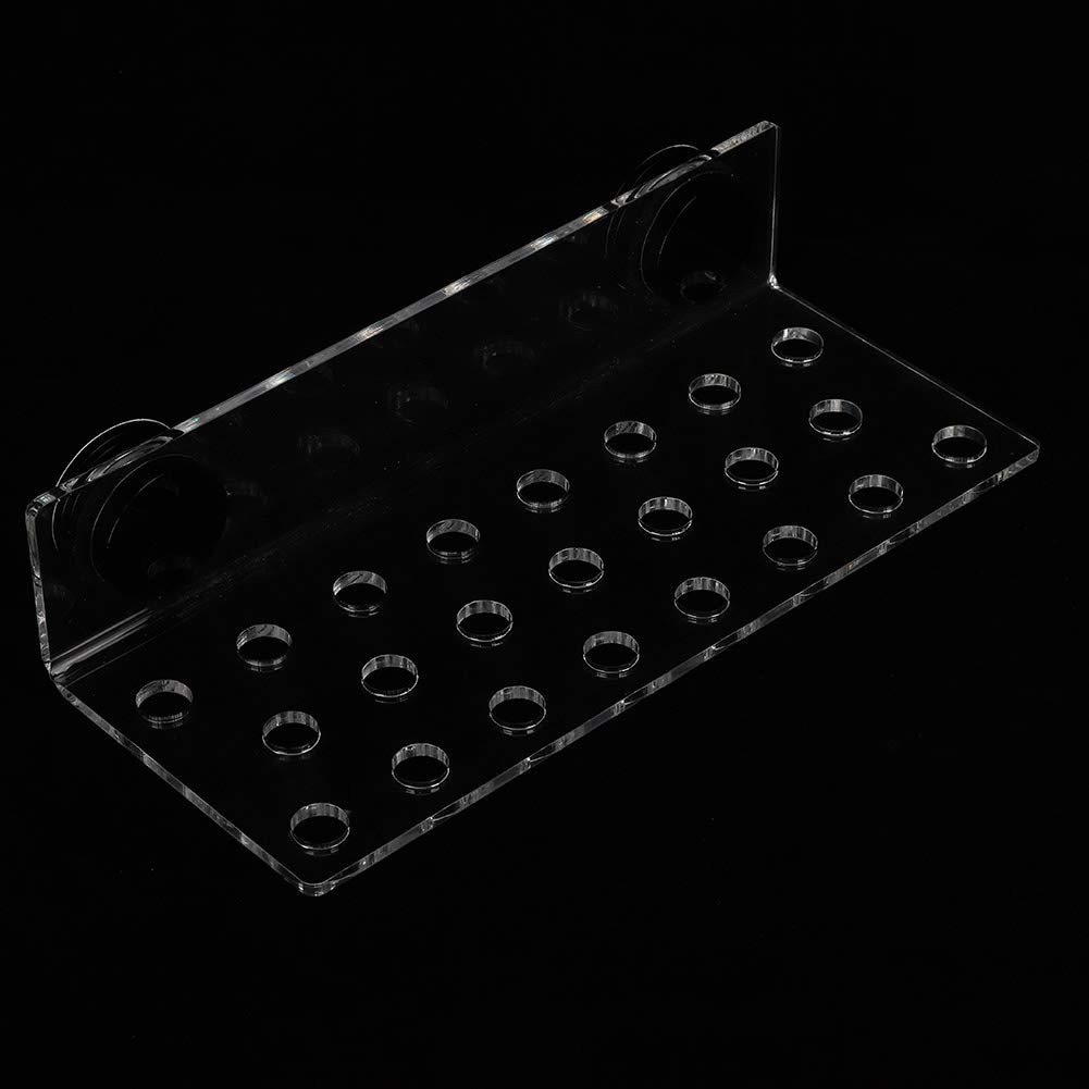 Fdit Frag Rack Acrilico Magnetico Holder Supporto Base Pulsante Acquario 23 Hole