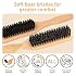 Slick Back Hair Brush, Boar Bristle Hair Brush for Soft/Medium Hair - Polish Slick Back Hair/Ponytail and Create a Frizz-free Hairstyle, Suitable for Women Men & Kids-2 PCS
