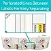 SDS OSHA Data Labels for Chemical Safety 4 x 3 Inches | Roll of 100 MSDS Stickers with GHS Pictograms & Perforated Edges for Easy Separating | HMIS & Hazard Compliant | Secondary Containers
